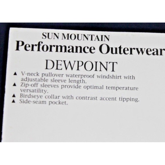 Sun Mountain Dewpoint Pullover Jacket Men's Removable Sleeves Golf XL Orange - Picture 7 of 7